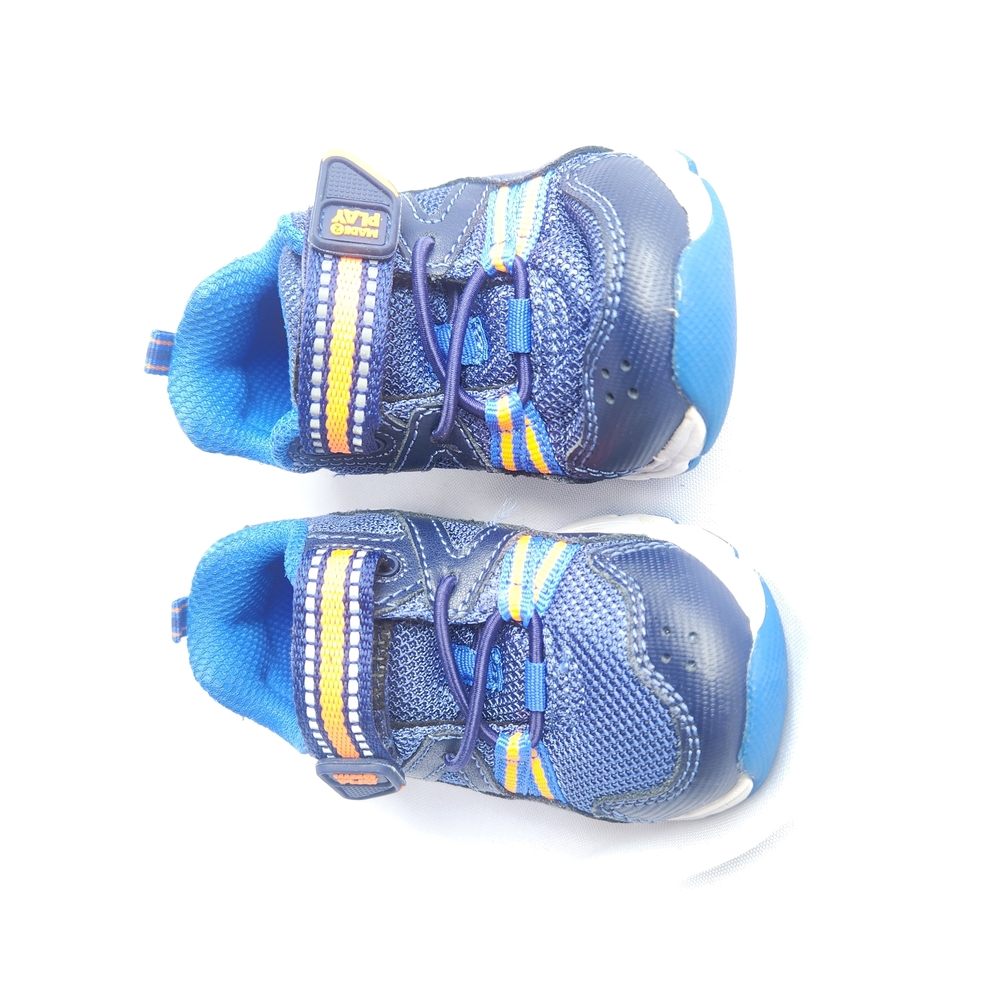 Stride Rite Blue Sneakers with Velcro Closure and Breathable Mesh